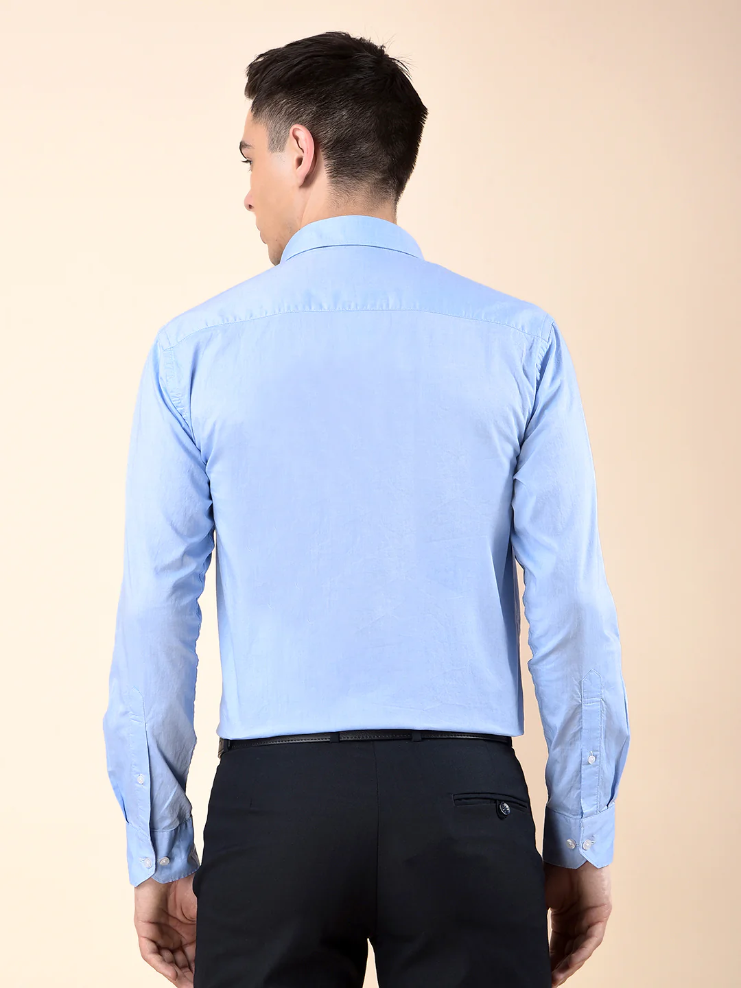 Formal Shirt for Men | Breathable & Soft with Color Fastness Regular Cotton Fabric Solid Pattern - Image 4