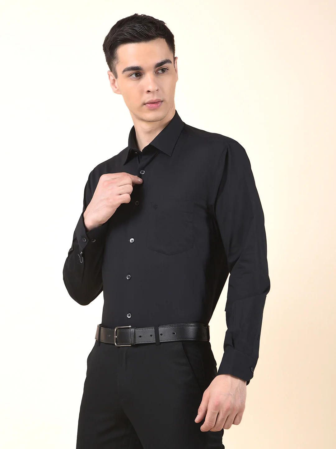 Formal Shirt for Men | Breathable & Soft with Color Fastness Regular Cotton Fabric Solid Pattern - Image 5