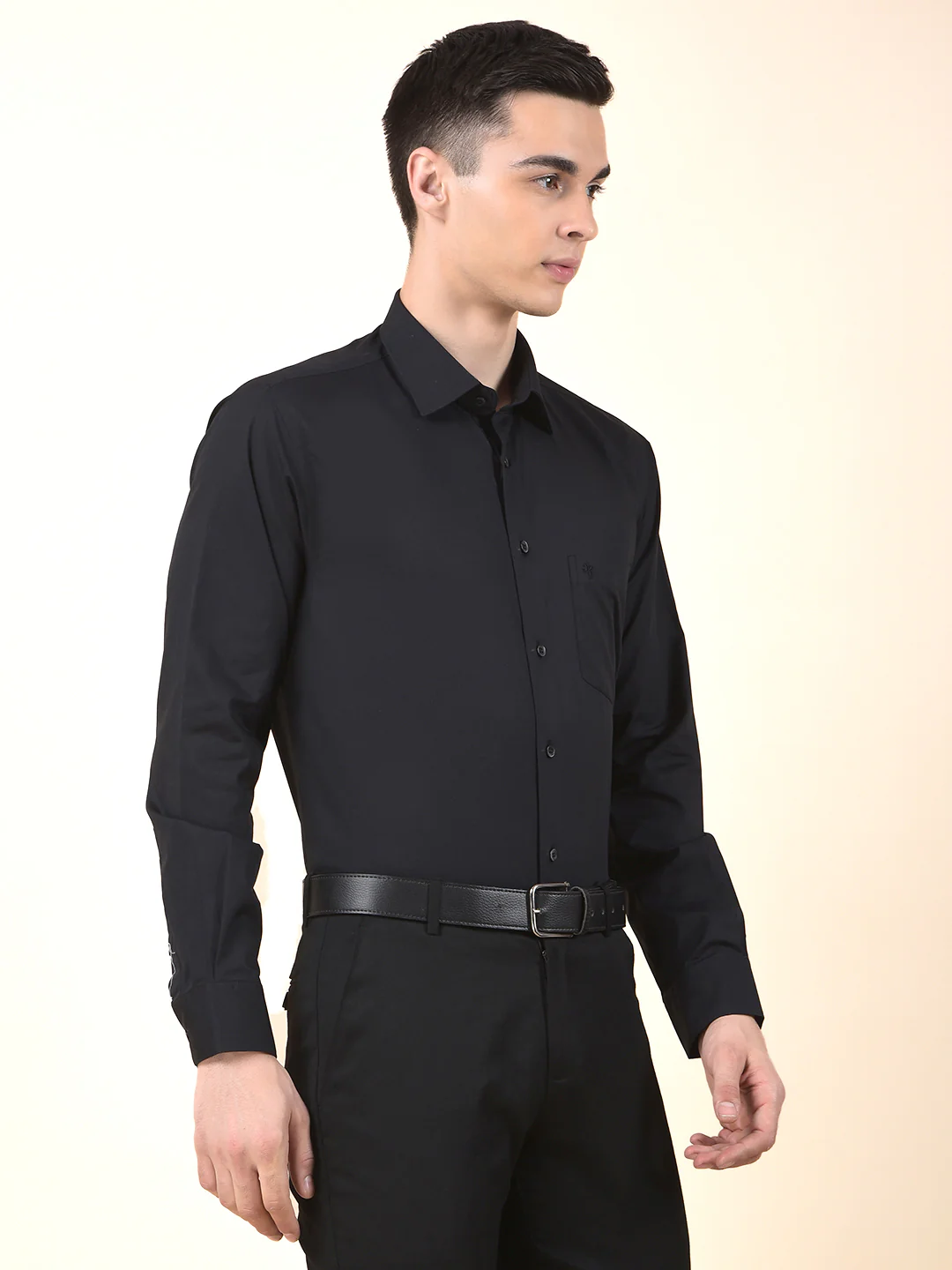 Formal Shirt for Men | Breathable & Soft with Color Fastness Regular Cotton Fabric Solid Pattern - Image 6