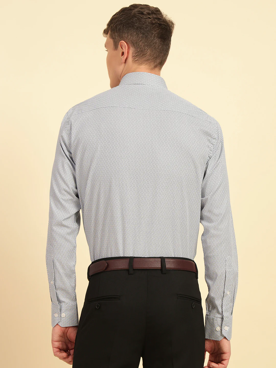 Formal Shirt for Men | Breathable & Soft with Color Fastness Regular Fit Cotton Fabric Printed Pattern - Image 9