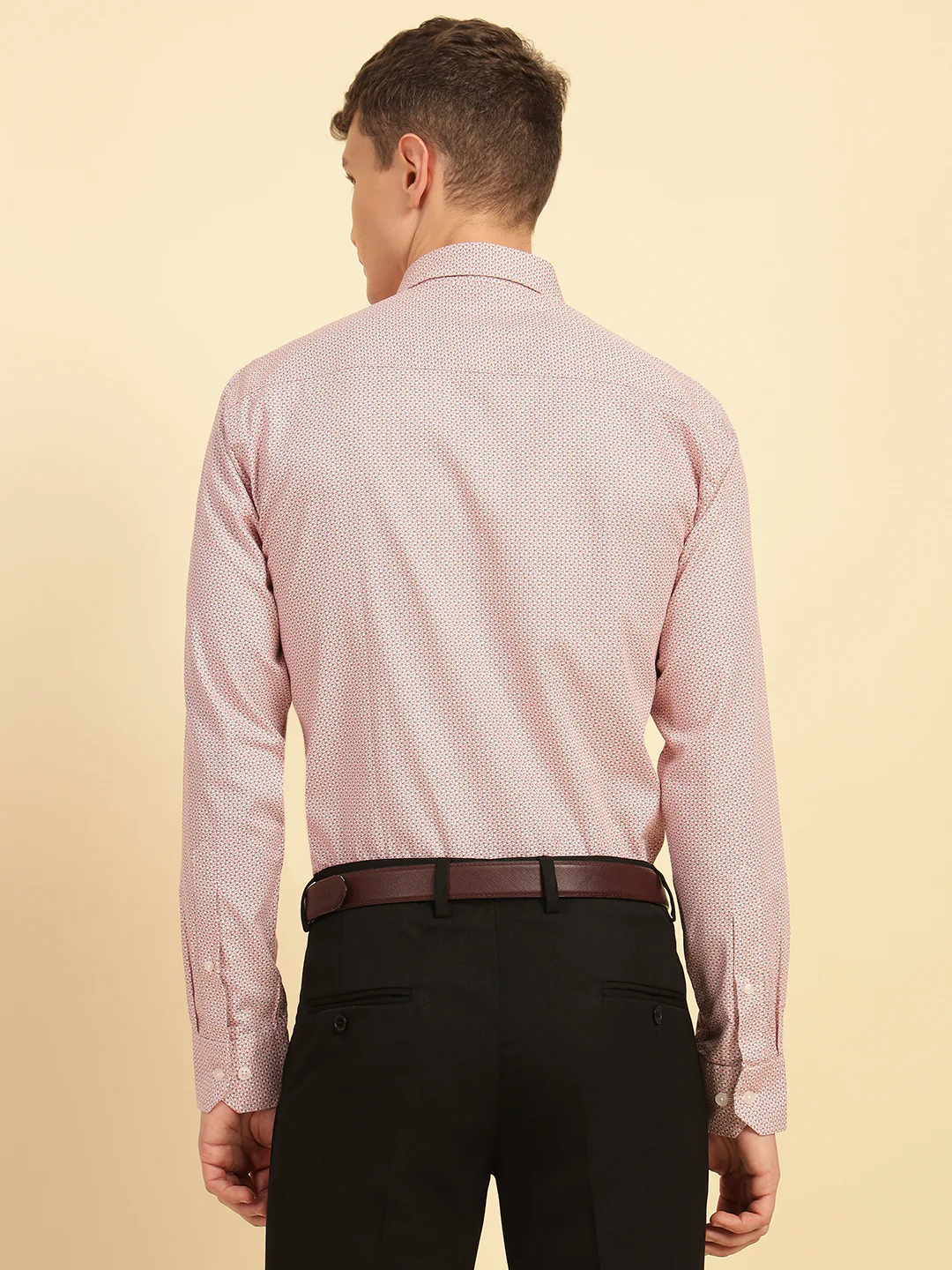 Formal Shirt for Men | Breathable & Soft with Color Fastness Regular Fit Cotton Fabric Printed Pattern - Image 9