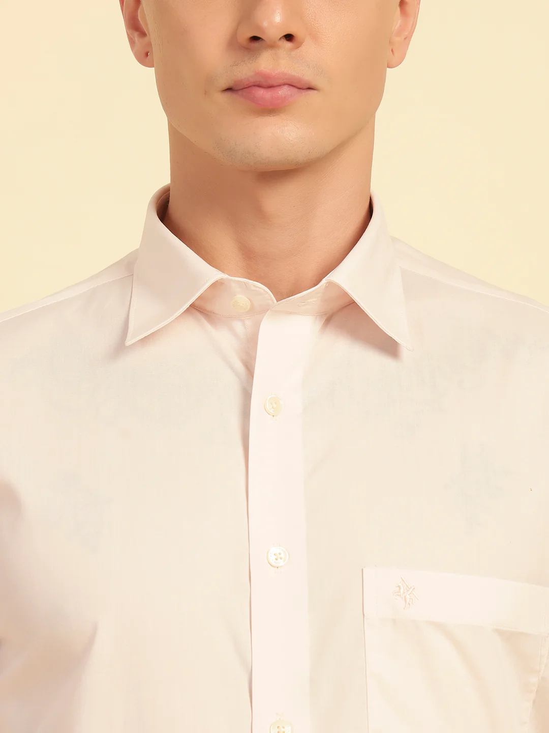 Formal Shirt for Men | Breathable & Soft with Color Fastness Regular Fit Cotton Fabric Solid Pattern - Image 6