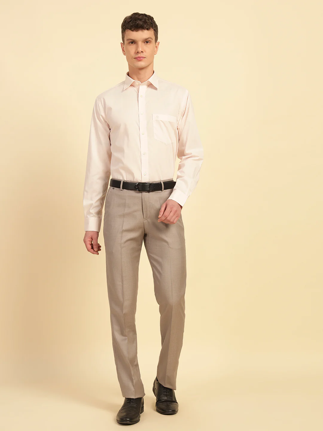 Formal Shirt for Men | Breathable & Soft with Color Fastness Regular Fit Cotton Fabric Solid Pattern - Image 7