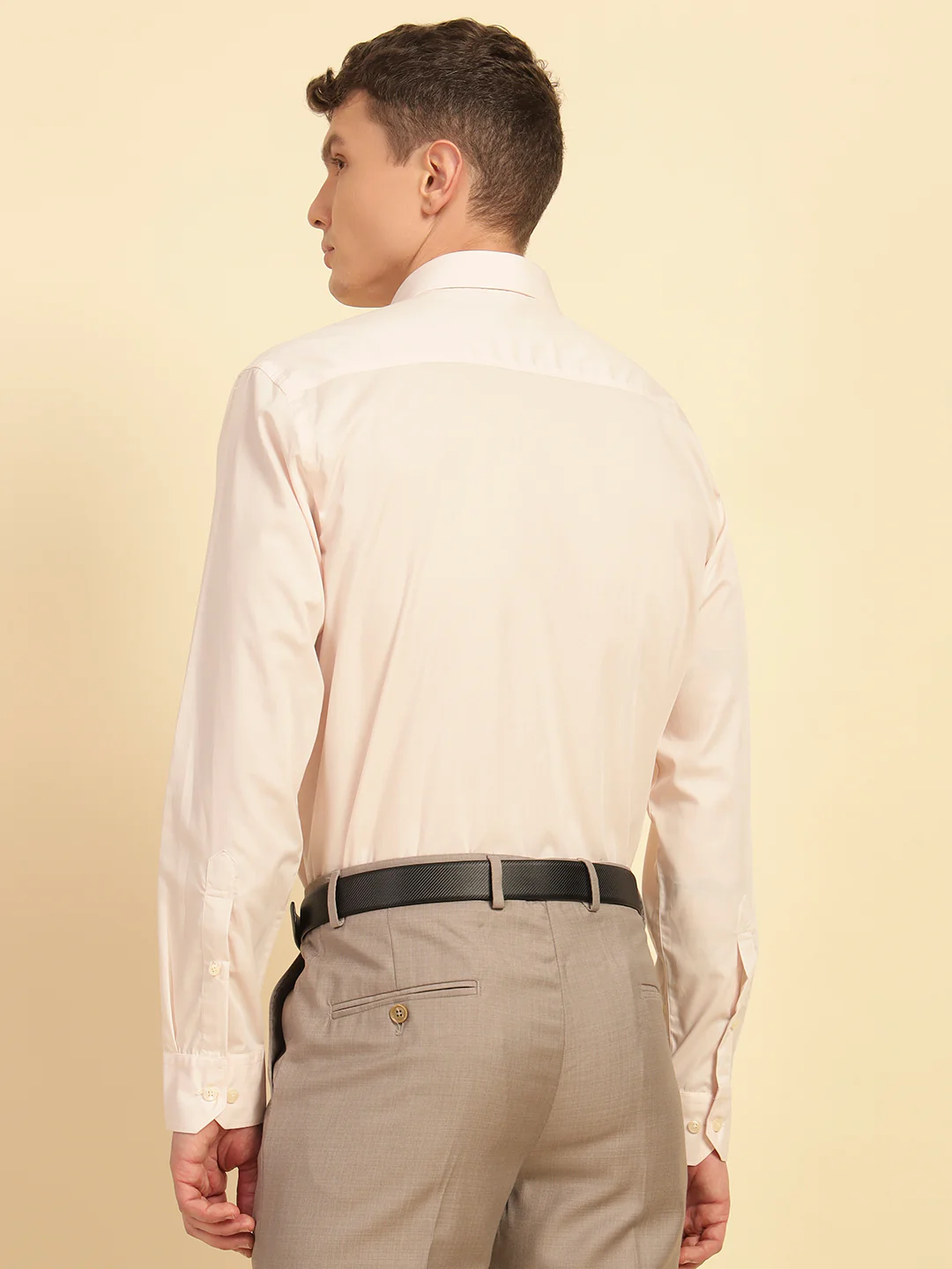 Formal Shirt for Men | Breathable & Soft with Color Fastness Regular Fit Cotton Fabric Solid Pattern - Image 9