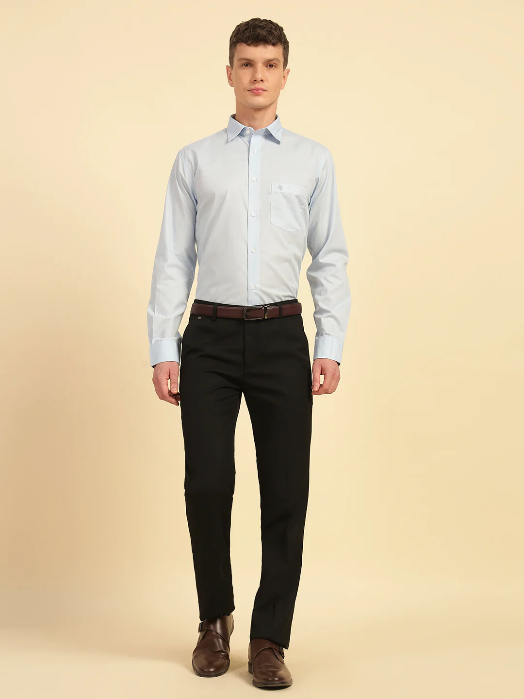 Formal Shirt for Men | Breathable & Soft with Color Fastness Regular Fit Cotton Fabric Solid Pattern - Image 6