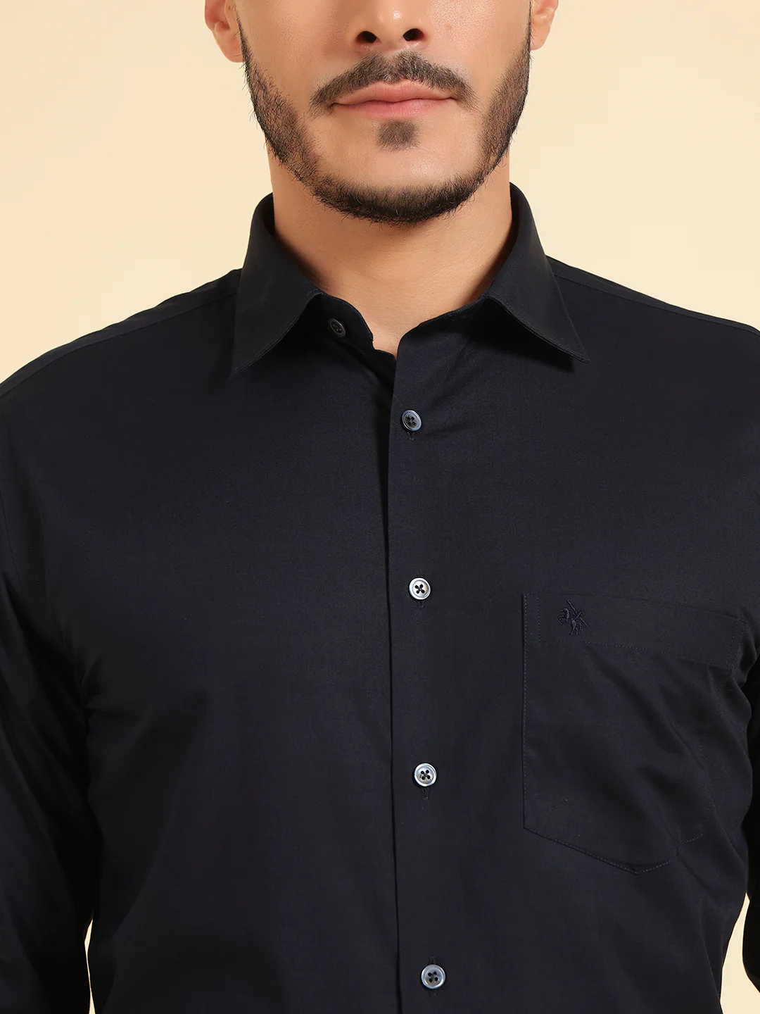 Formal Shirt for Men | Breathable & Soft with Color Fastness Regular Fit Cotton Fabric Solid Pattern - Image 7