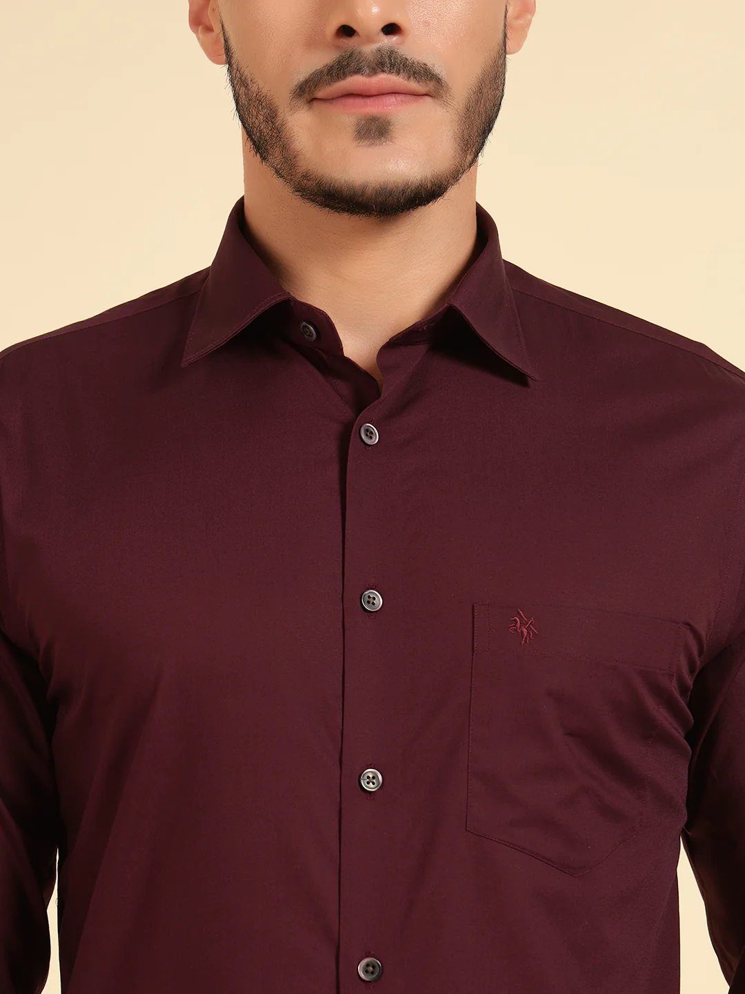 Formal Shirt for Men | Breathable & Soft with Color Fastness Regular Fit Cotton Fabric Solid Pattern - Image 8