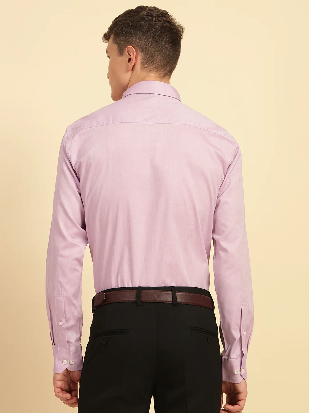 Formal Shirt for Men | Breathable & Soft with Color Fastness Regular Fit Cotton Fabric Solid Pattern - Image 9