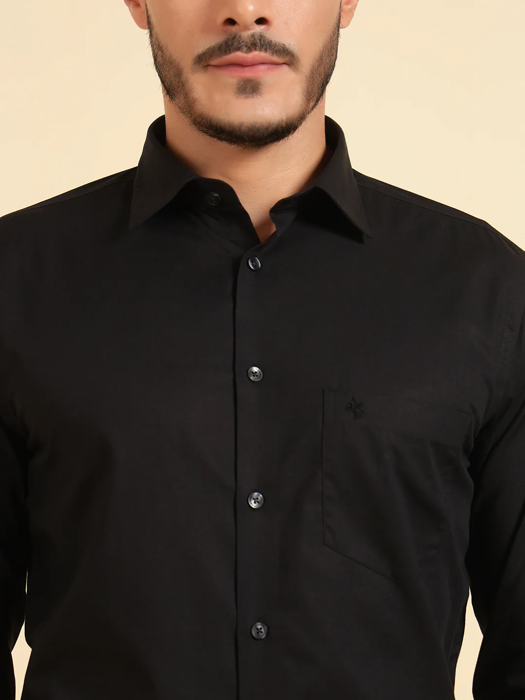 Formal Shirt for Men | Breathable & Soft with Color Fastness Regular Fit Cotton Fabric Solid Pattern - Image 6