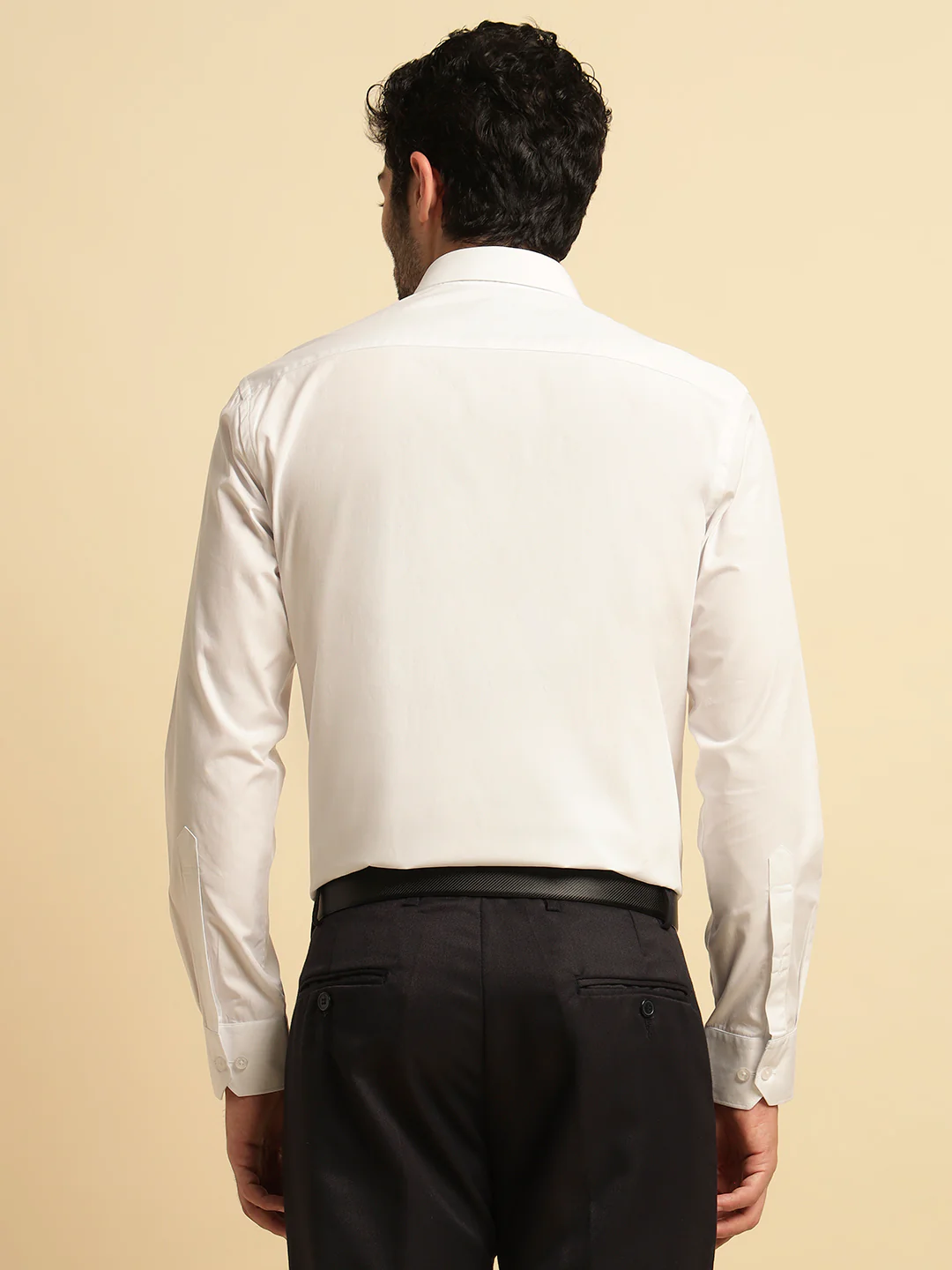Formal Shirt for Men | Breathable & Soft with Color Fastness Regular Fit Spread Collar Neck Cotton Fabric Solid Pattern - Image 7