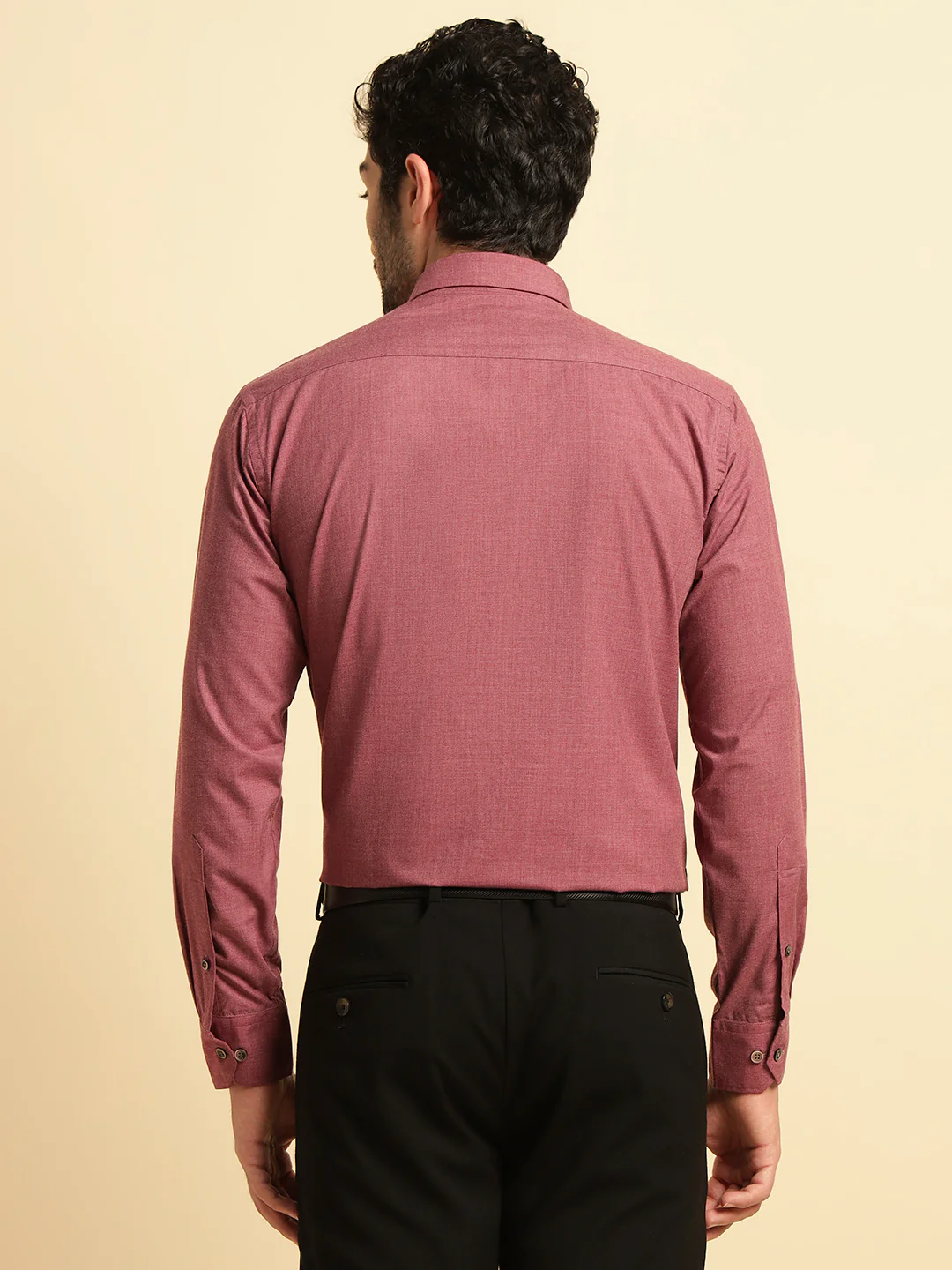Formal Shirt for Men | Breathable & Soft with Color Fastness Regular Fit Spread Collar Neck Poly Cotton Fabric Solid Pattern - Image 7