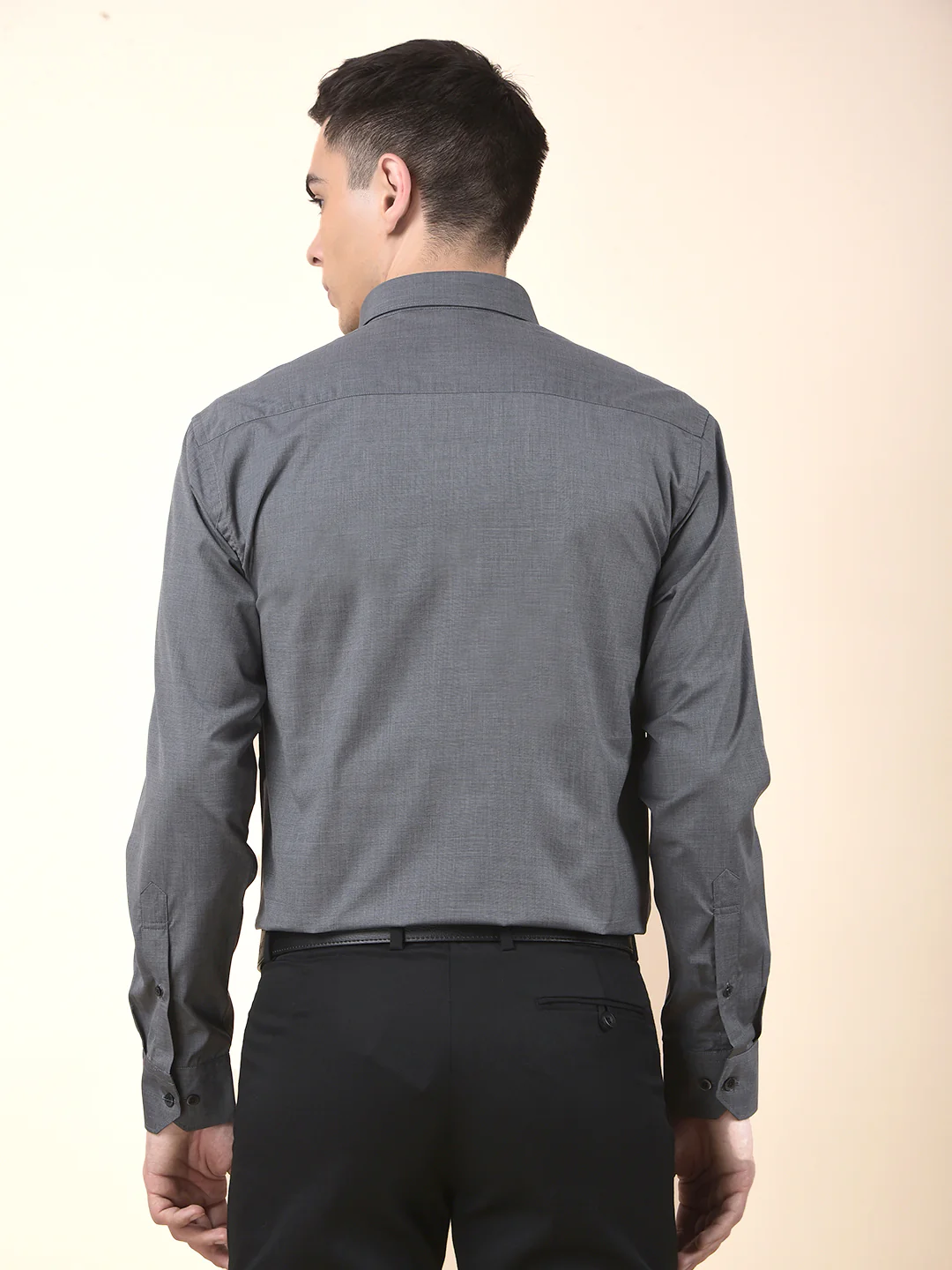 Formal Shirt for Men | Breathable & Soft with Color Fastness Regular Poly Cotton Fabric Solid Pattern - Image 4