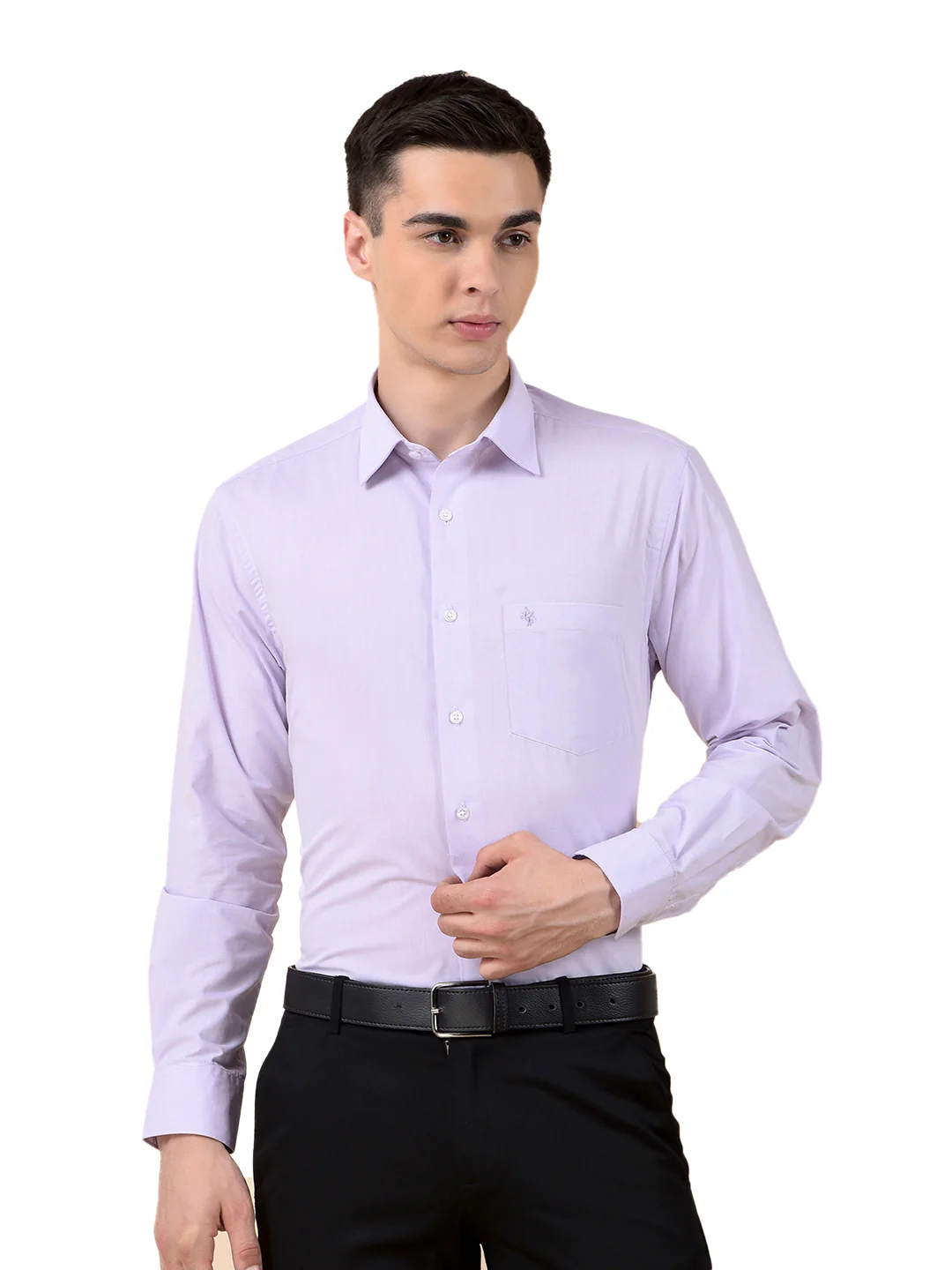 Formal Shirt for Men | Breathable & Soft with Color Fastness Regular Poly Cotton Fabric Solid Pattern - Image 2