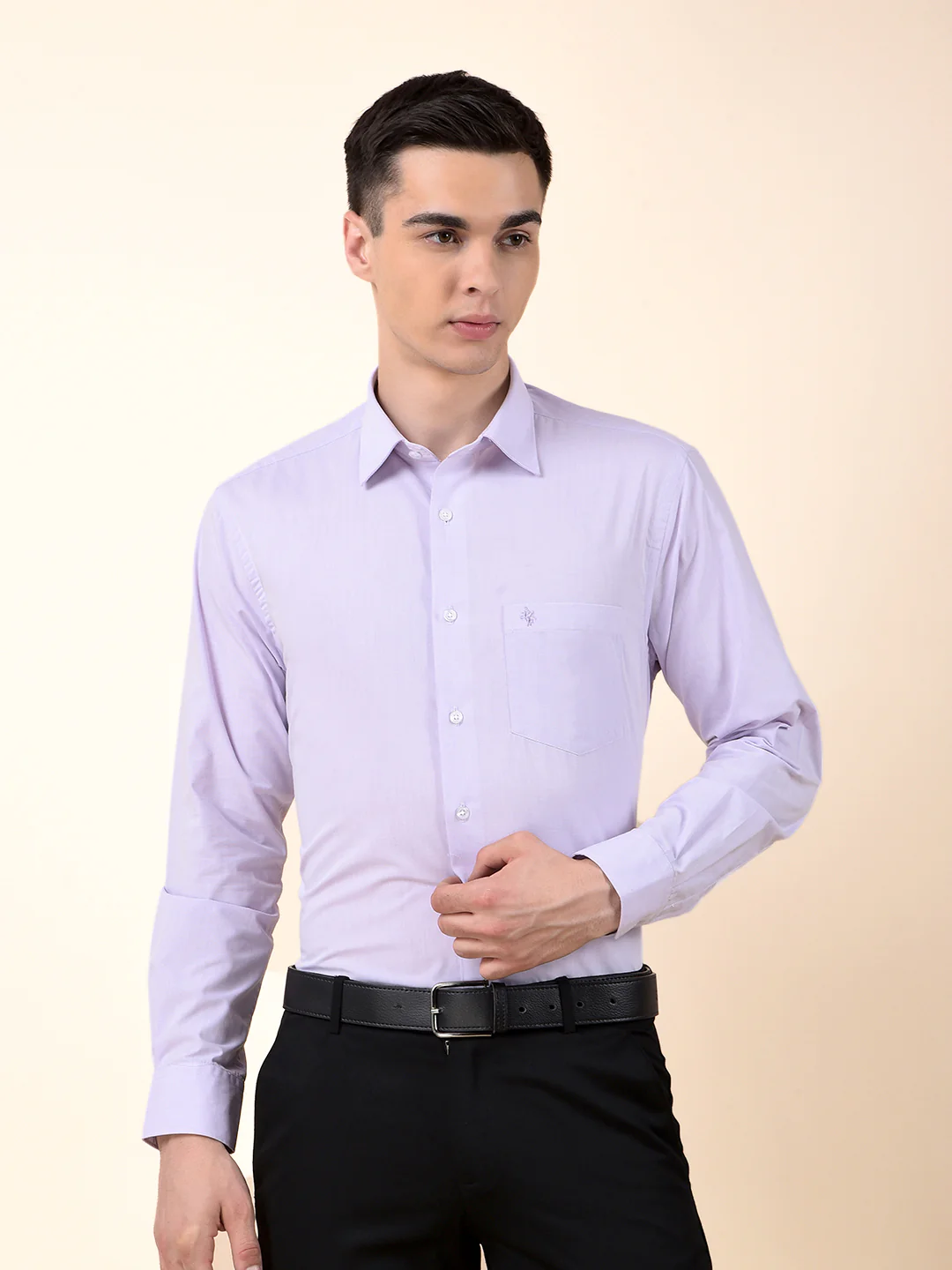 Formal Shirt for Men | Breathable & Soft with Color Fastness Regular Poly Cotton Fabric Solid Pattern - Image 3