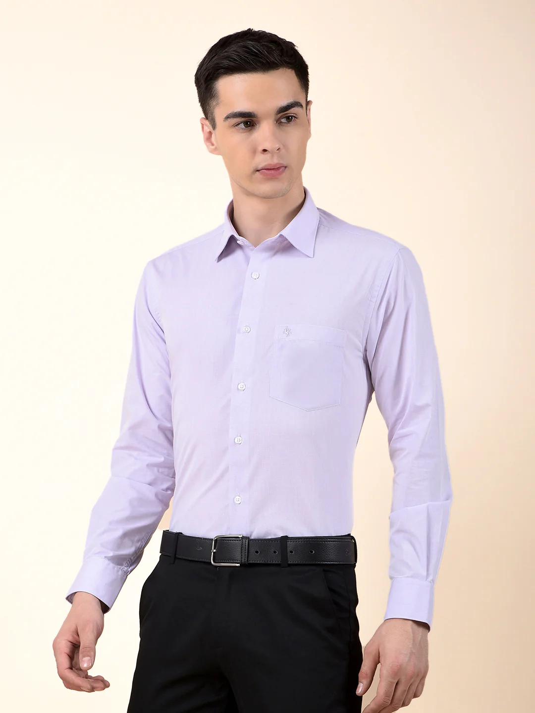 Formal Shirt for Men | Breathable & Soft with Color Fastness Regular Poly Cotton Fabric Solid Pattern - Image 5