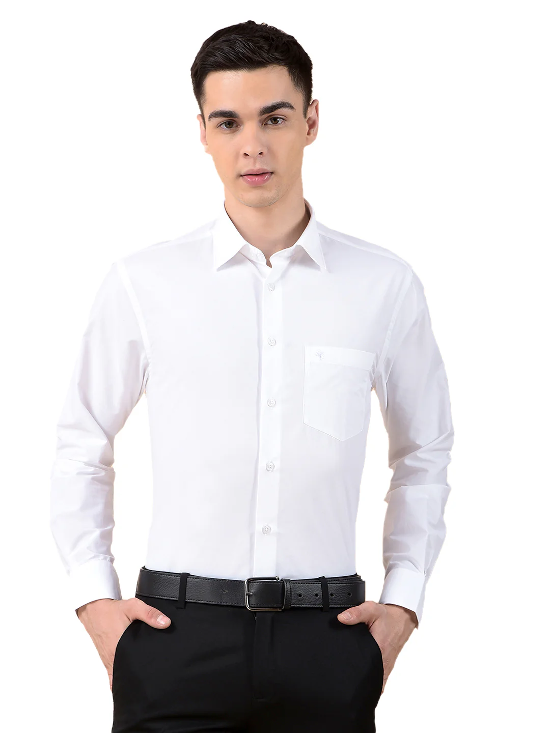 Formal Shirt for Men | Breathable & Soft with Color Fastness Regular Poly Cotton Fabric Solid Pattern - Image 2