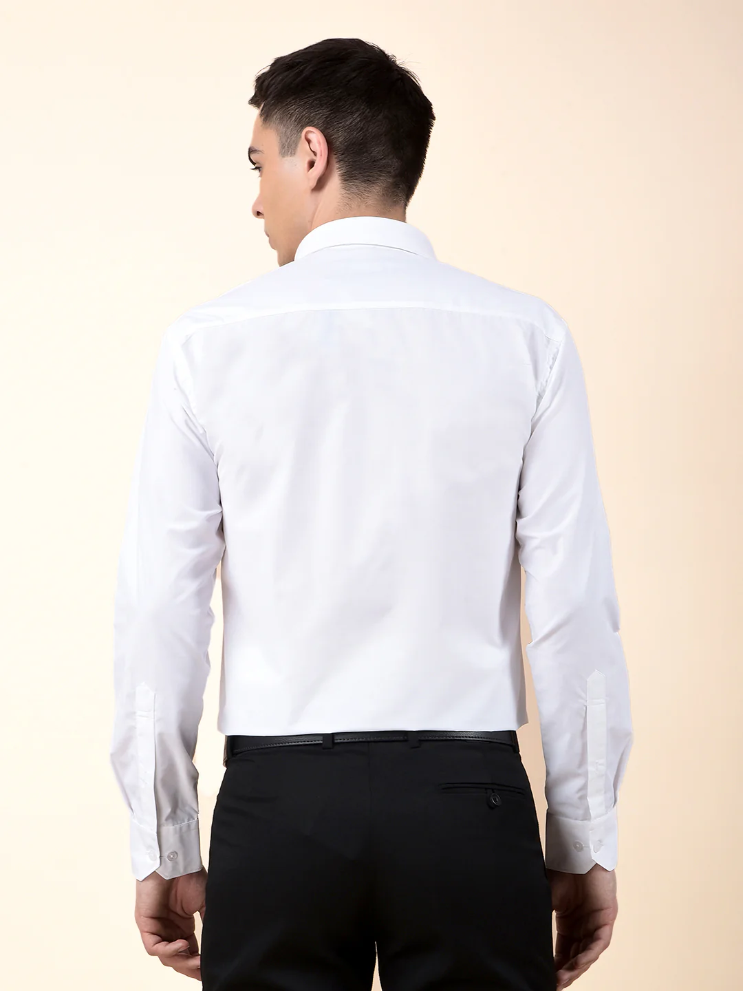 Formal Shirt for Men | Breathable & Soft with Color Fastness Regular Poly Cotton Fabric Solid Pattern - Image 4