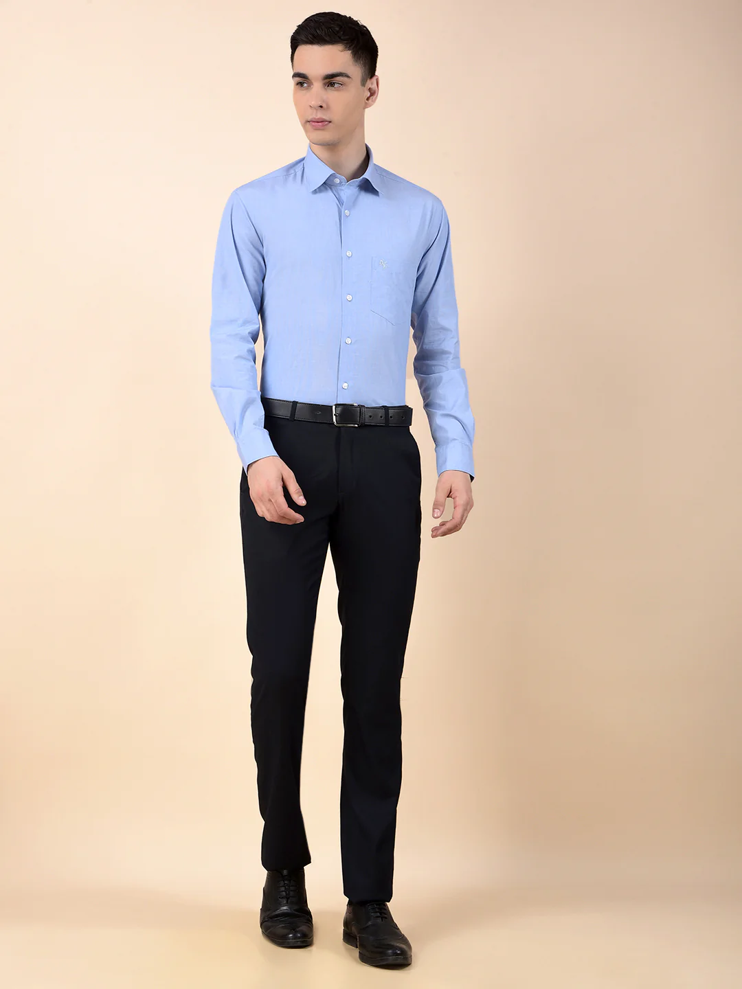 Formal Shirt for Men | Breathable & Soft with Color Fastness Regular Poly Cotton Fabric Solid Pattern - Image 10