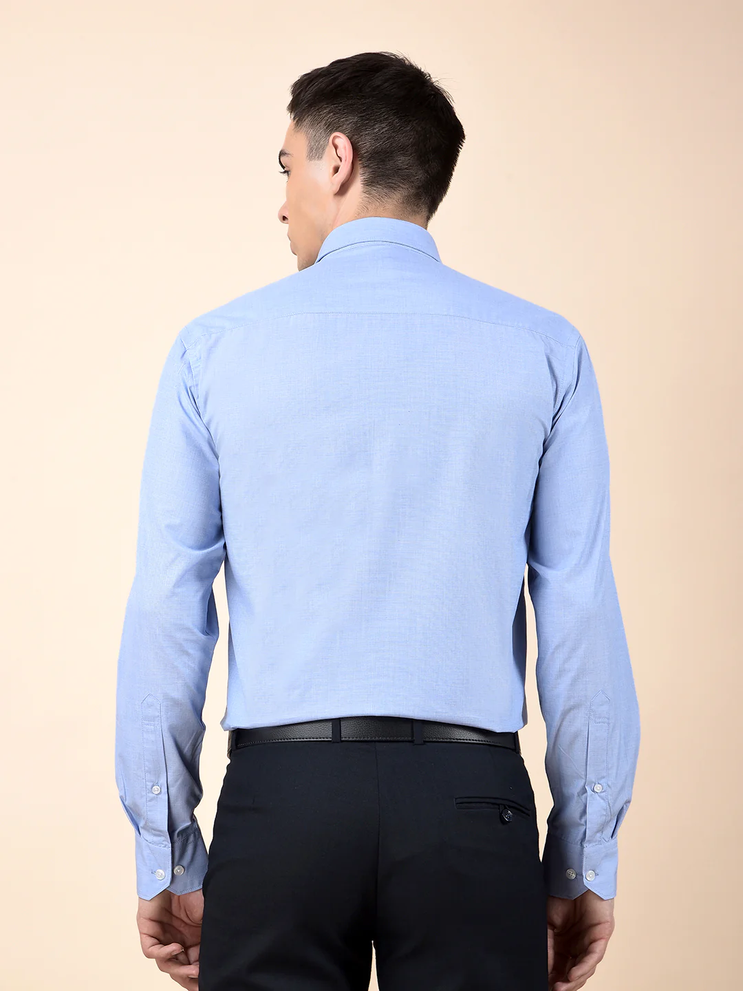 Formal Shirt for Men | Breathable & Soft with Color Fastness Regular Poly Cotton Fabric Solid Pattern - Image 4