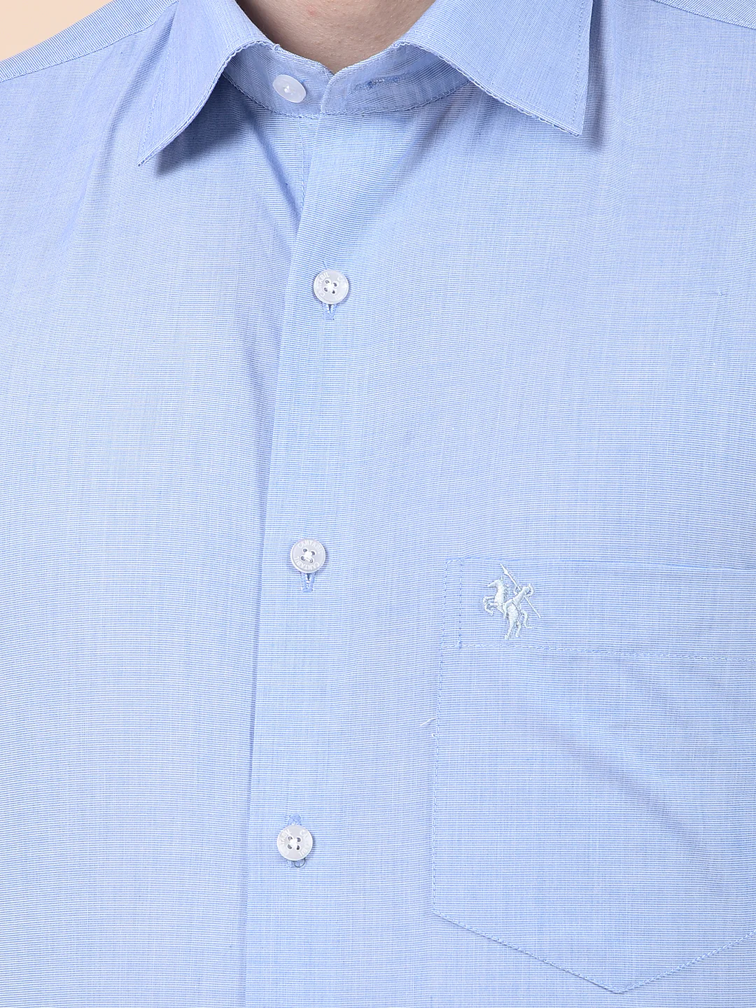 Formal Shirt for Men | Breathable & Soft with Color Fastness Regular Poly Cotton Fabric Solid Pattern - Image 7