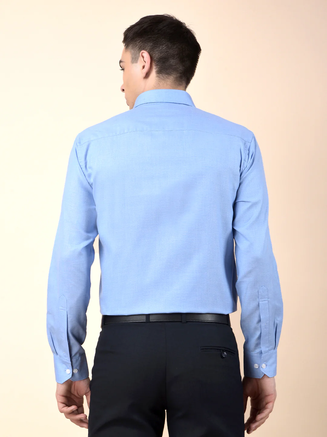 Formal Shirt for Men | Breathable & Soft with Color Fastness Regular Poly Cotton Fabric Solid Pattern - Image 4