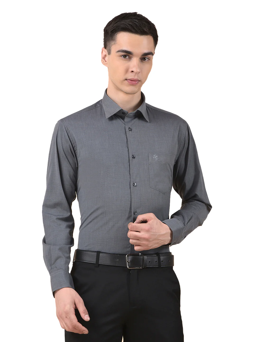 Formal Shirt for Men | Breathable & Soft with Color Fastness Regular Poly Cotton Fabric Solid Pattern - Image 2