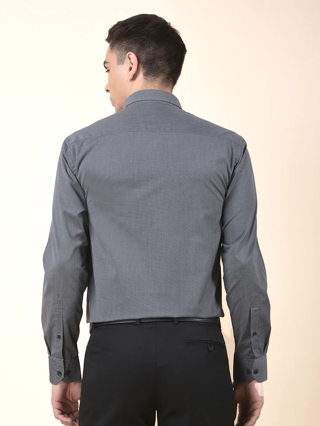 Formal Shirt for Men | Breathable & Soft with Color Fastness Regular Poly Cotton Fabric Solid Pattern - Image 4