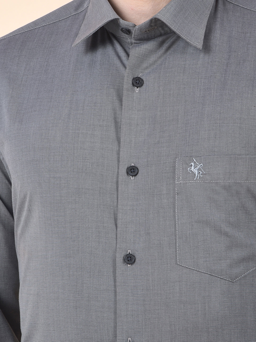 Formal Shirt for Men | Breathable & Soft with Color Fastness Regular Poly Cotton Fabric Solid Pattern - Image 7