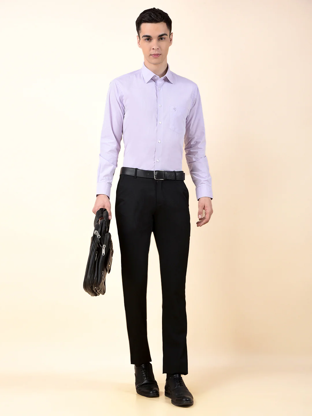 Formal Shirt for Men | Breathable & Soft with Color Fastness Regular Poly Cotton Fabric Solid Pattern - Image 10