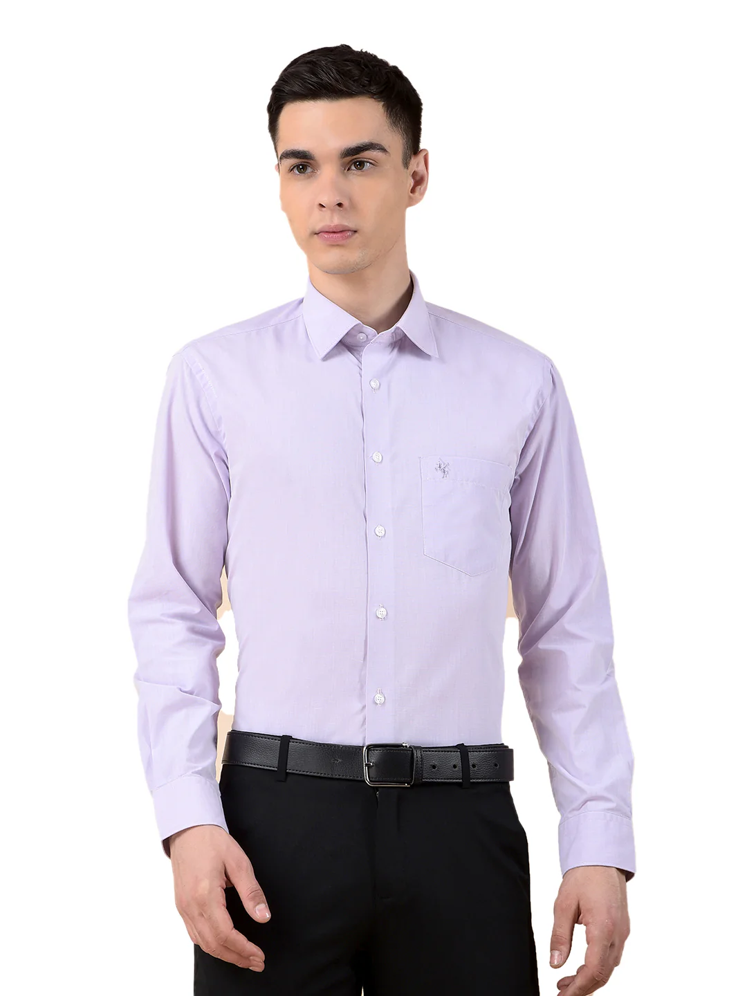 Formal Shirt for Men | Breathable & Soft with Color Fastness Regular Poly Cotton Fabric Solid Pattern - Image 2