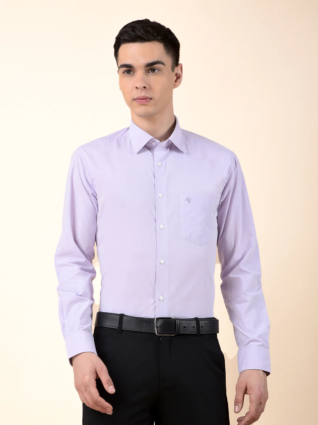 Formal Shirt for Men | Breathable & Soft with Color Fastness Regular Poly Cotton Fabric Solid Pattern - Image 3