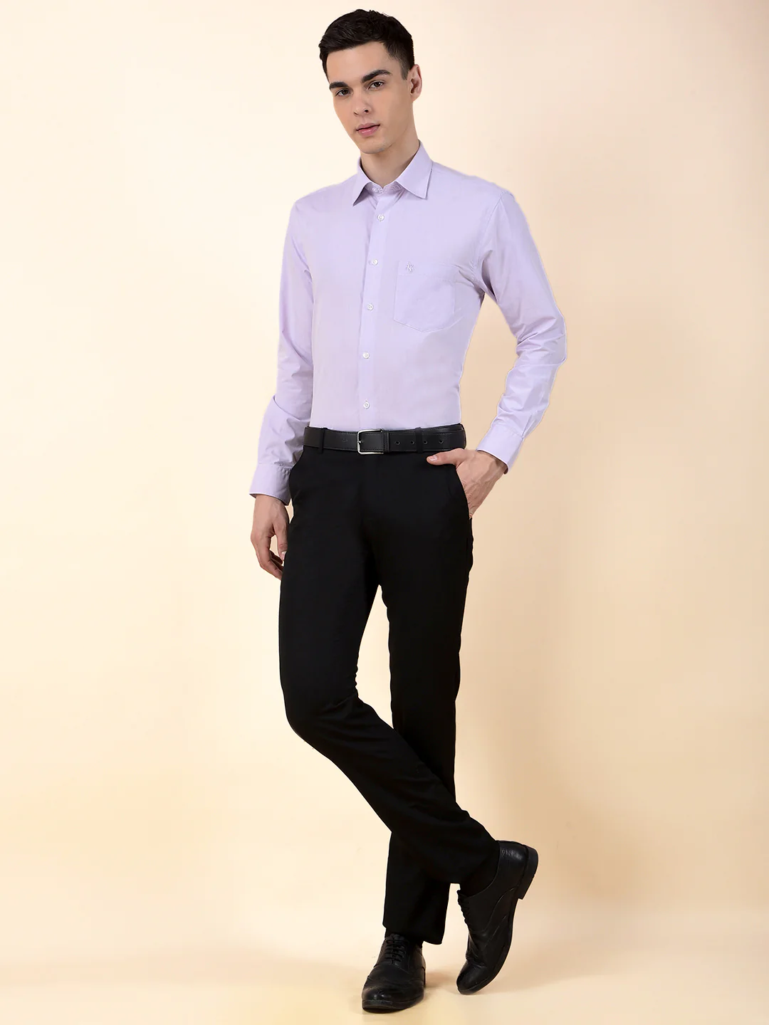 Formal Shirt for Men | Breathable & Soft with Color Fastness Regular Poly Cotton Fabric Solid Pattern - Image 9