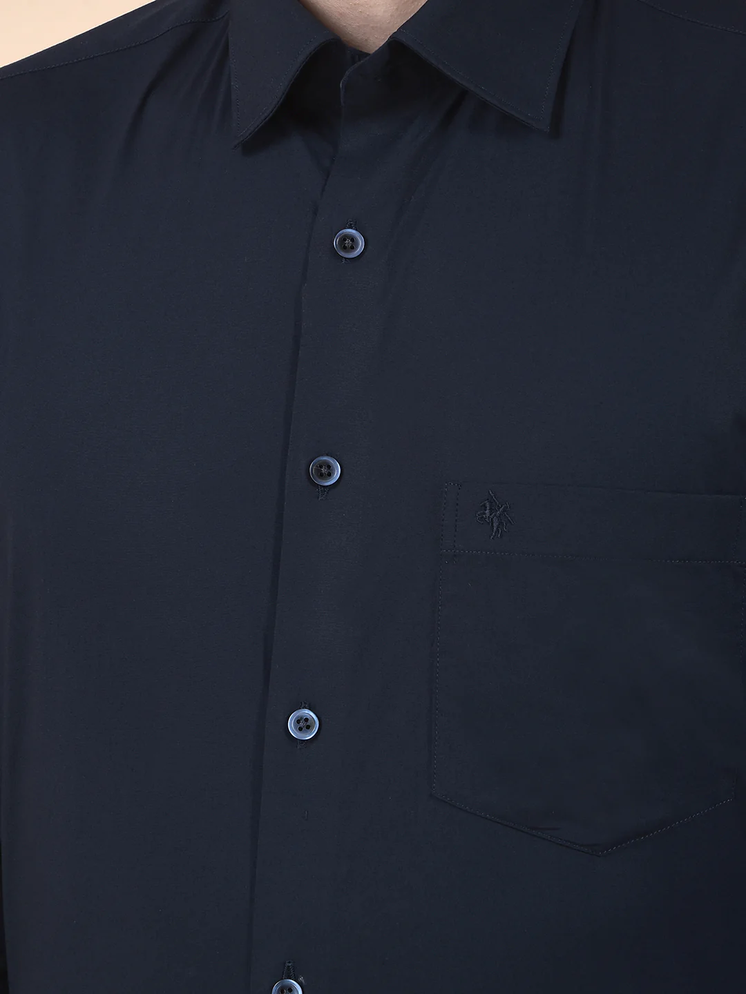Formal Shirt for Men | Breathable & Soft with Color Fastness Slim Cotton Blend Fabric Solid Pattern - Image 7