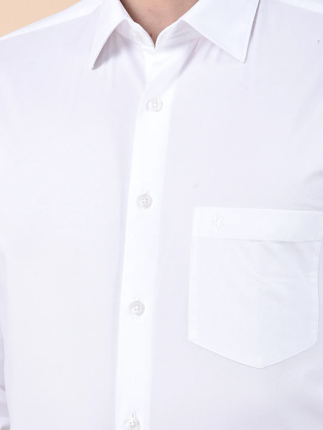 Formal Shirt for Men | Breathable & Soft with Color Fastness Slim Cotton Blend Fabric Solid Pattern - Image 10