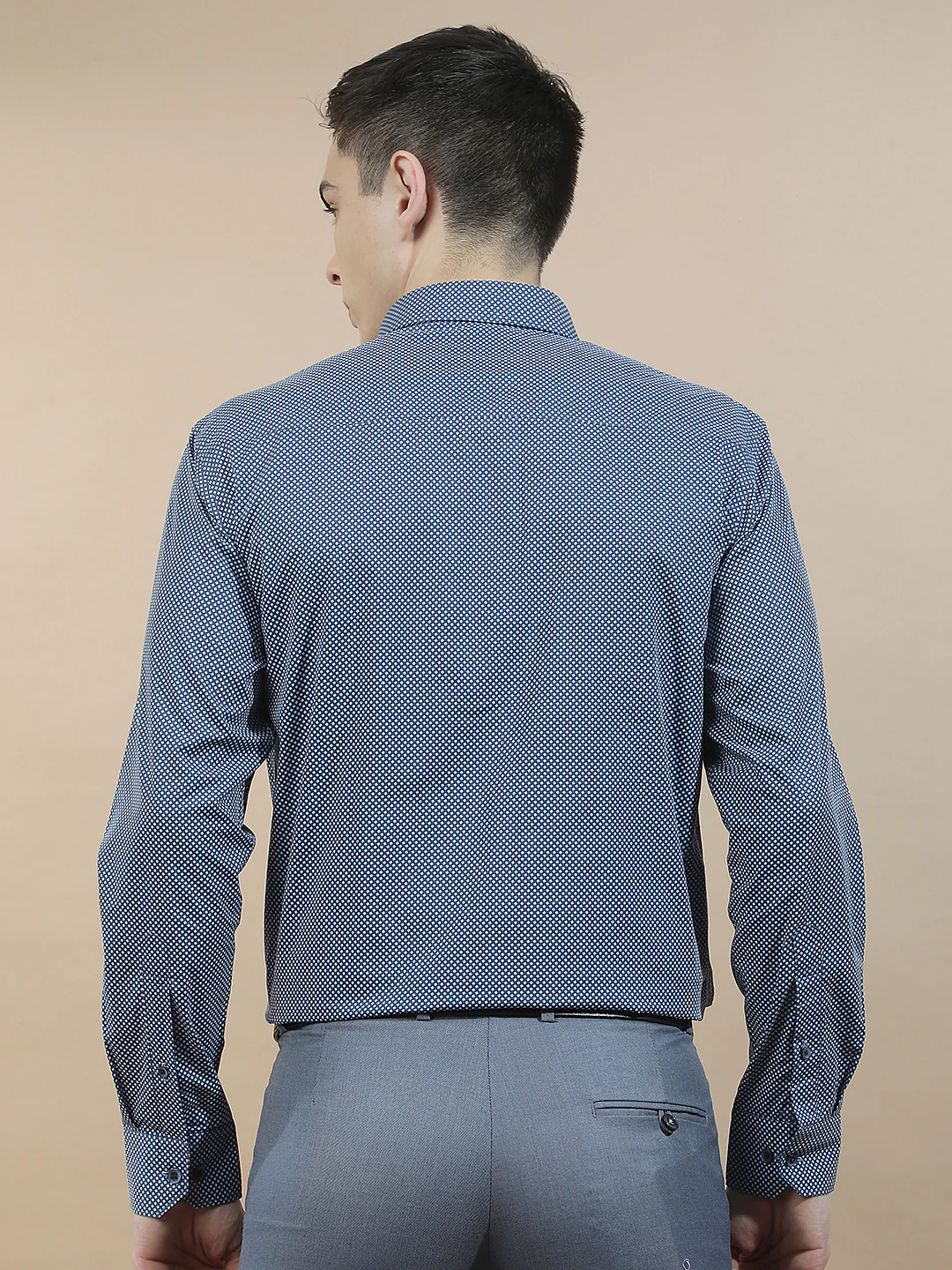 Formal Shirt for Men l Breathable & Soft with Color Fastness Regular Fit  Cotton Fabric Printed Pattern - Image 3