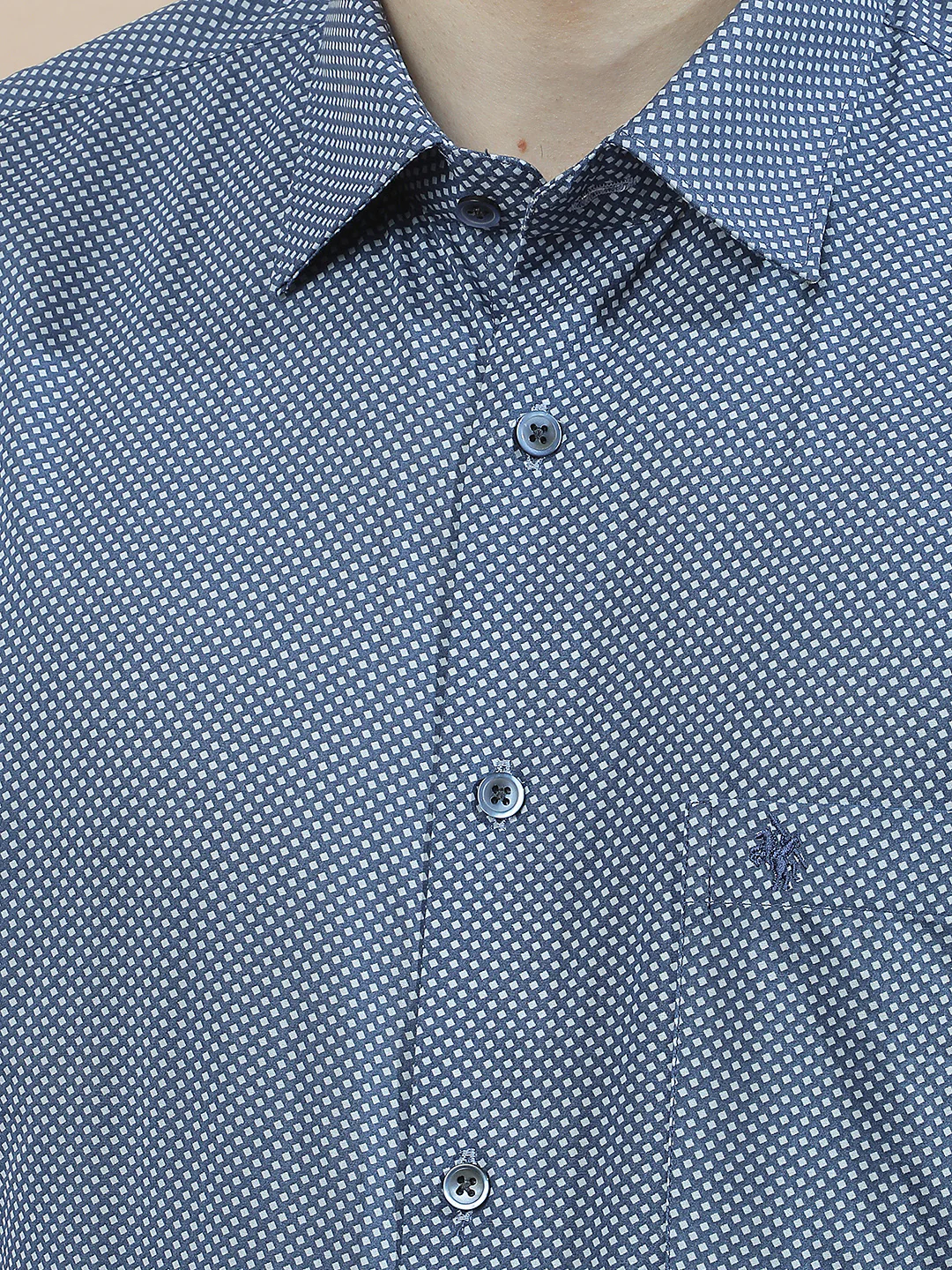 Formal Shirt for Men l Breathable & Soft with Color Fastness Regular Fit  Cotton Fabric Printed Pattern - Image 7