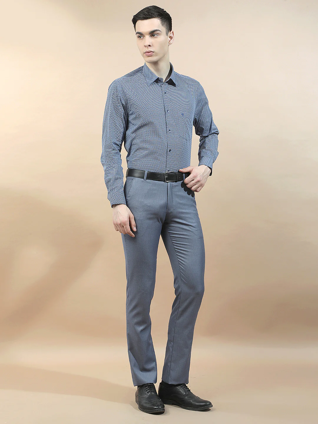 Formal Shirt for Men l Breathable & Soft with Color Fastness Regular Fit  Cotton Fabric Printed Pattern - Image 8