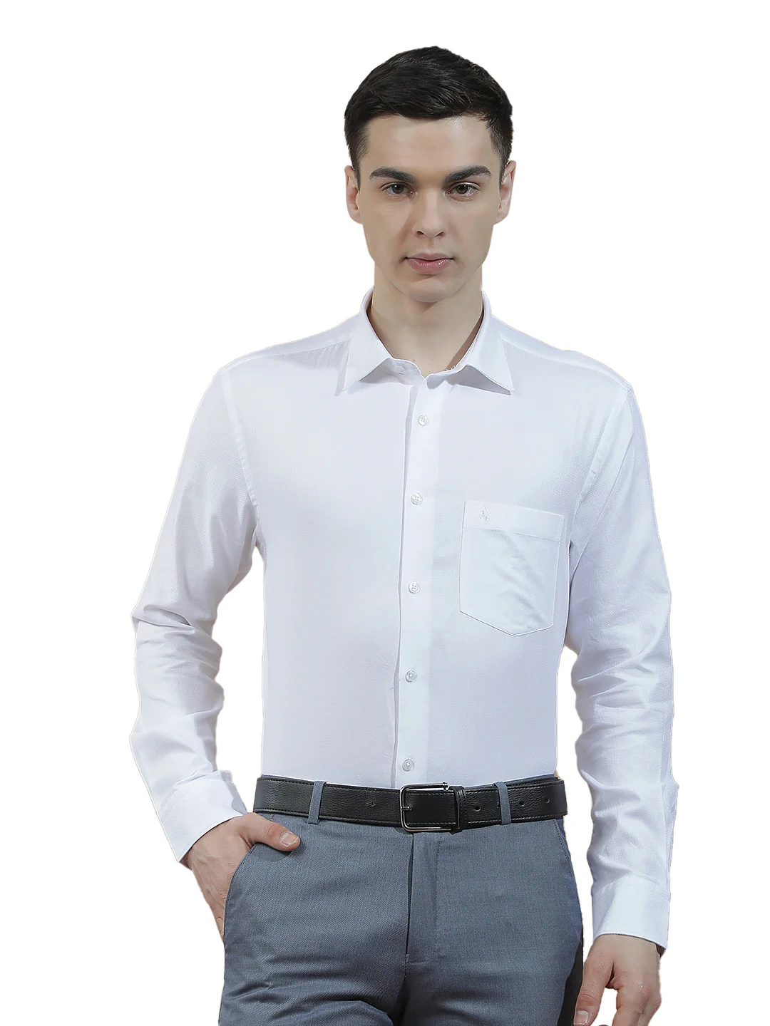 Formal Shirt for Men l Breathable & Soft with Color Fastness Regular Fit  Cotton Fabric Solid Pattern - Image 9