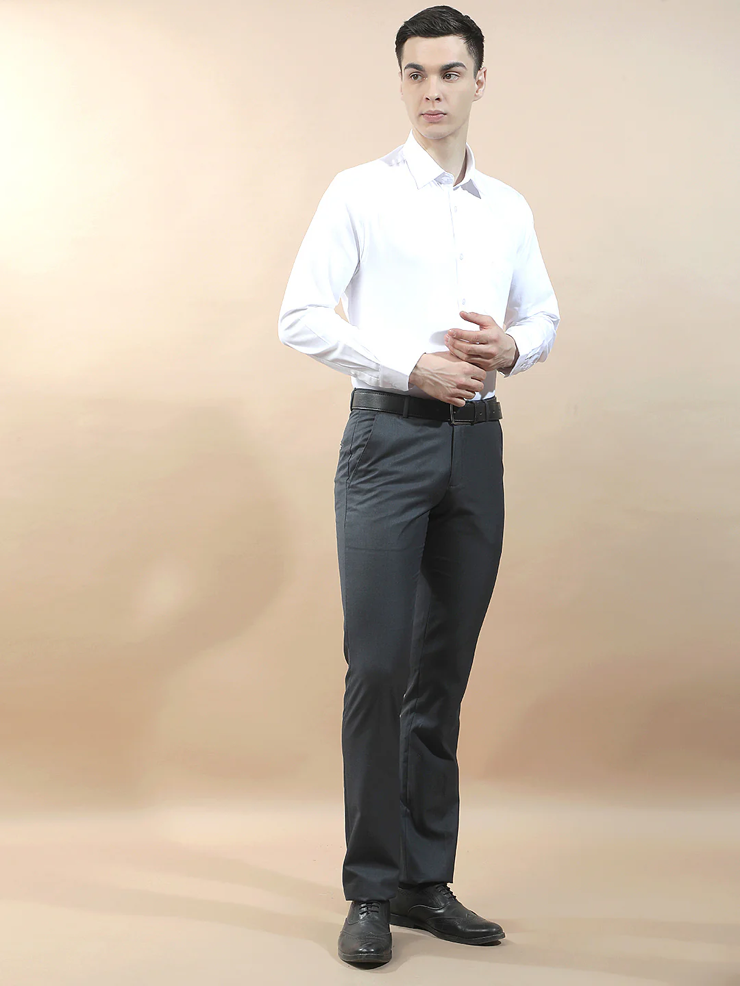 Formal Shirt for Men l Breathable & Soft with Color Fastness Regular Fit  Cotton Fabric Solid Pattern - Image 8