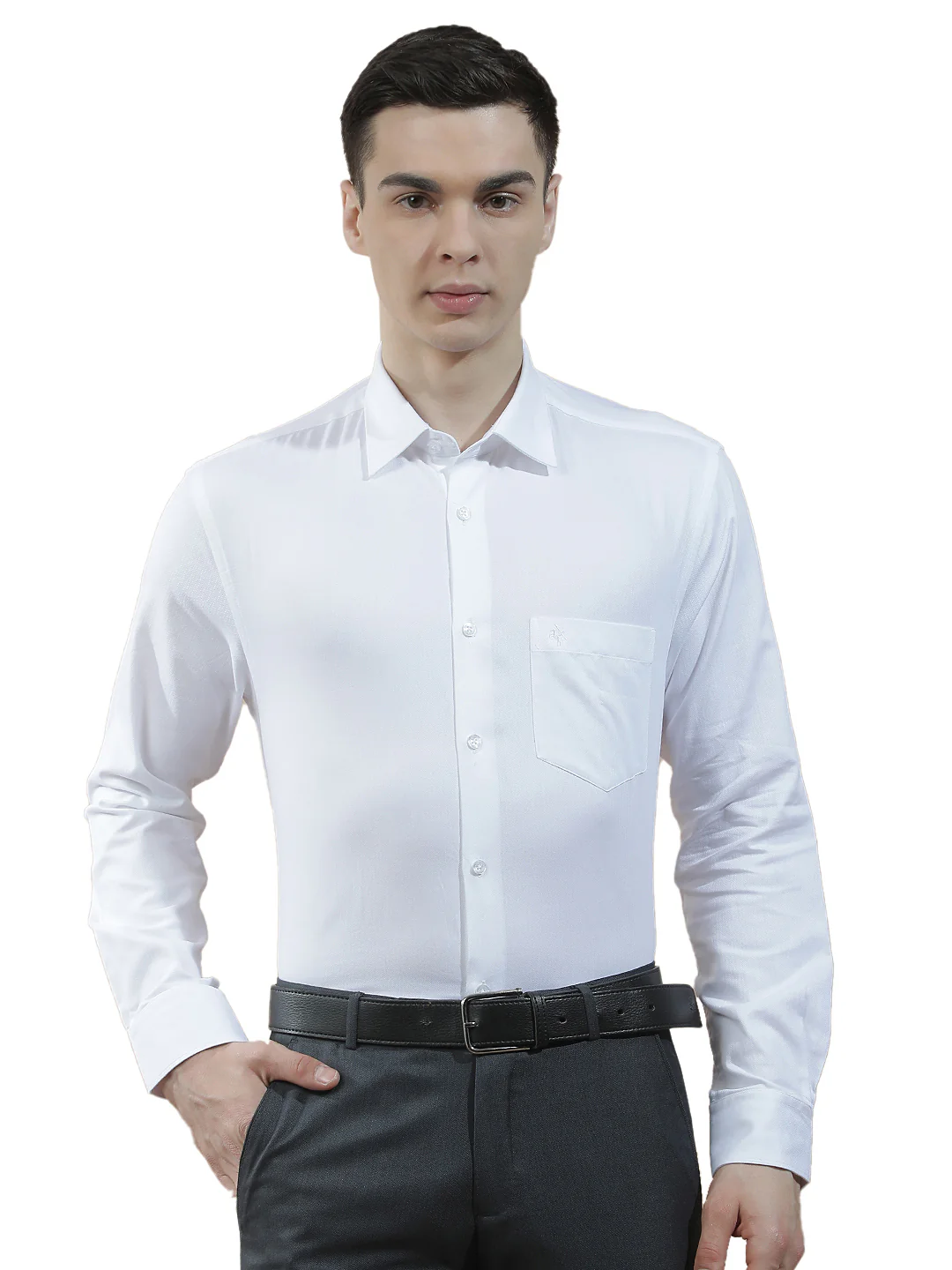 Formal Shirt for Men l Breathable & Soft with Color Fastness Regular Fit  Cotton Fabric Solid Pattern - Image 9