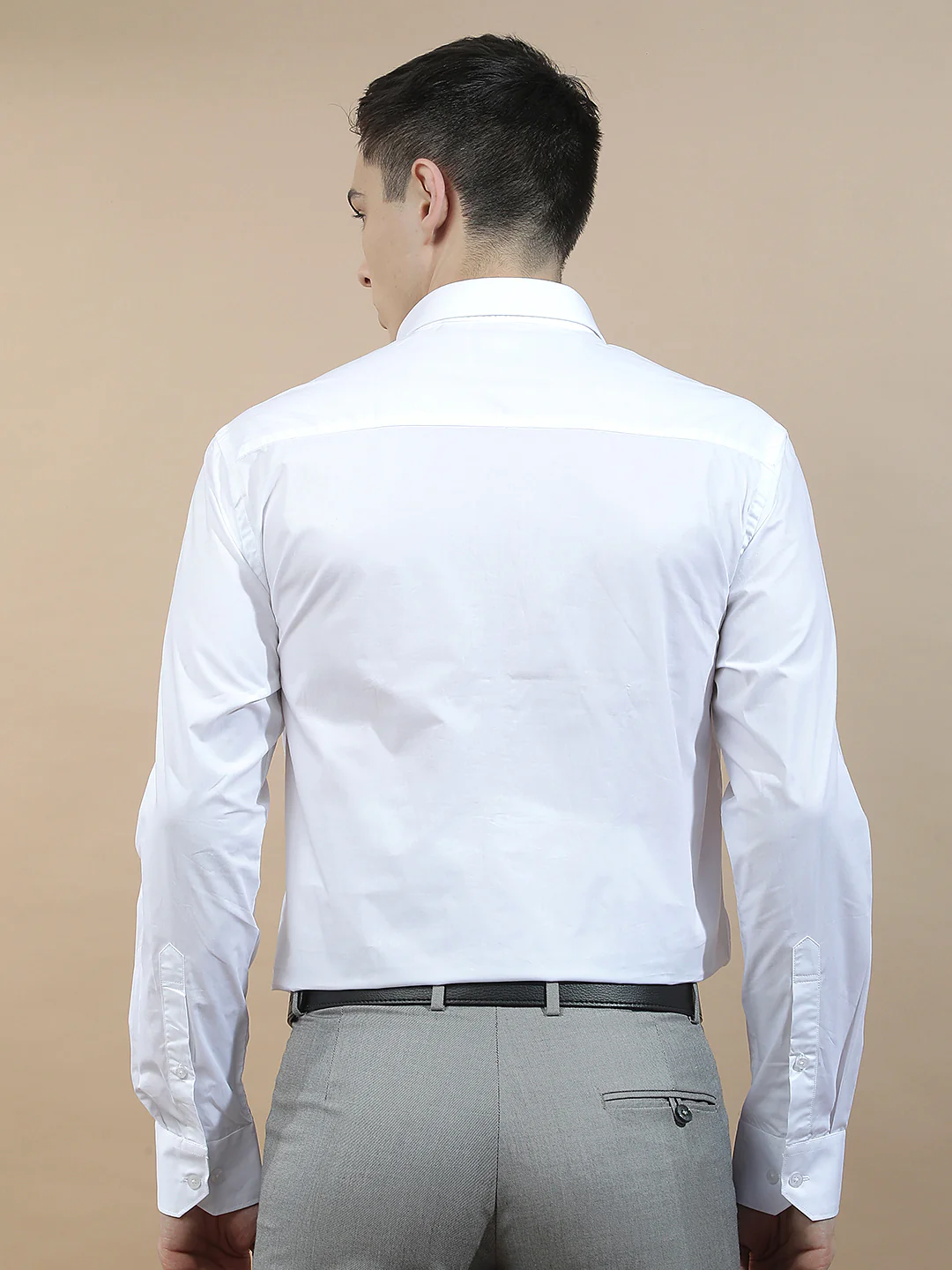 Formal Shirt for Men l Breathable & Soft with Color Fastness Regular Fit  Cotton Fabric Solid Pattern - Image 3