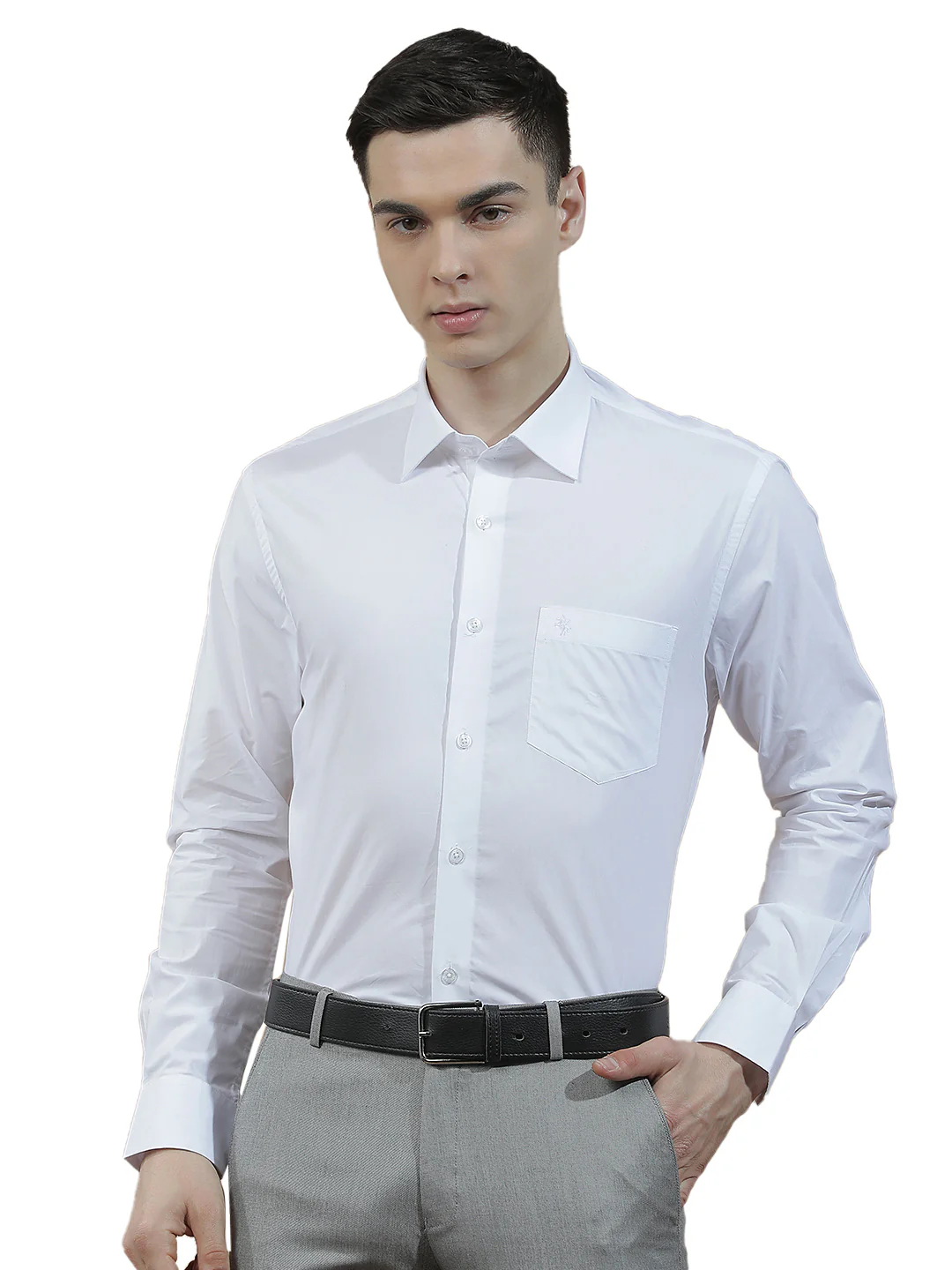 Formal Shirt for Men l Breathable & Soft with Color Fastness Regular Fit  Cotton Fabric Solid Pattern - Image 9