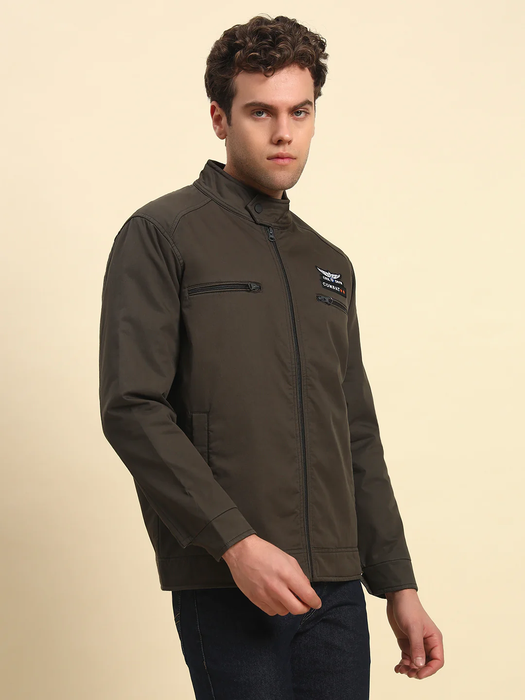 Jacket for Men | Premium Casual Jacket Smart Fit Band Cotton Blend Fabric Solid Pattern - Image 7