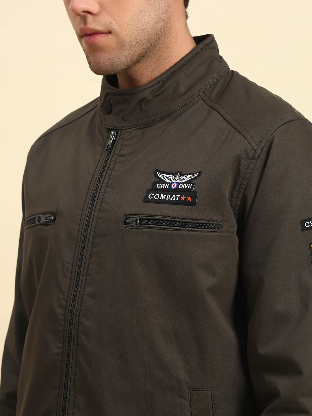 Jacket for Men | Premium Casual Jacket Smart Fit Band Cotton Blend Fabric Solid Pattern - Image 8