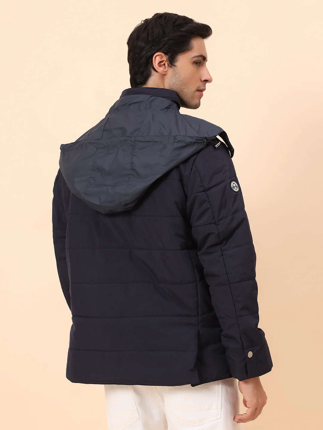 Jacket for Men | Premium Casual Jacket Smart Fit Mock Neck Poly Blend Fabric Solid Pattern - Image 6