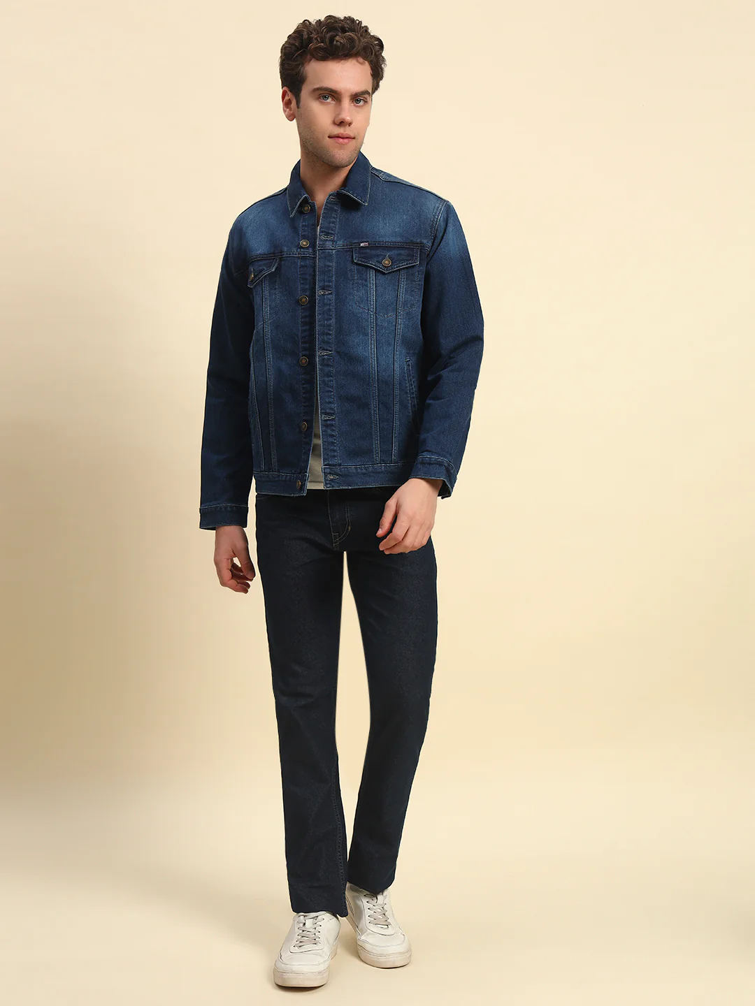 Jacket for Men | Premium Casual Jacket Smart Fit Spread Collar Poly Cotton Fabric Solid Pattern - Image 2