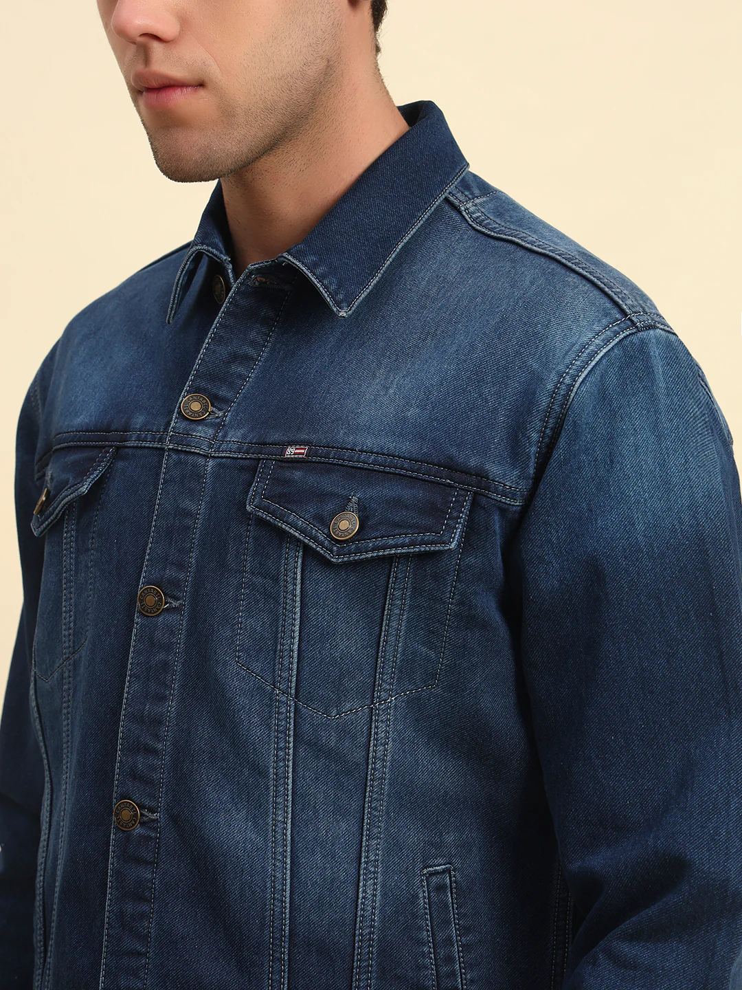 Jacket for Men | Premium Casual Jacket Smart Fit Spread Collar Poly Cotton Fabric Solid Pattern - Image 7