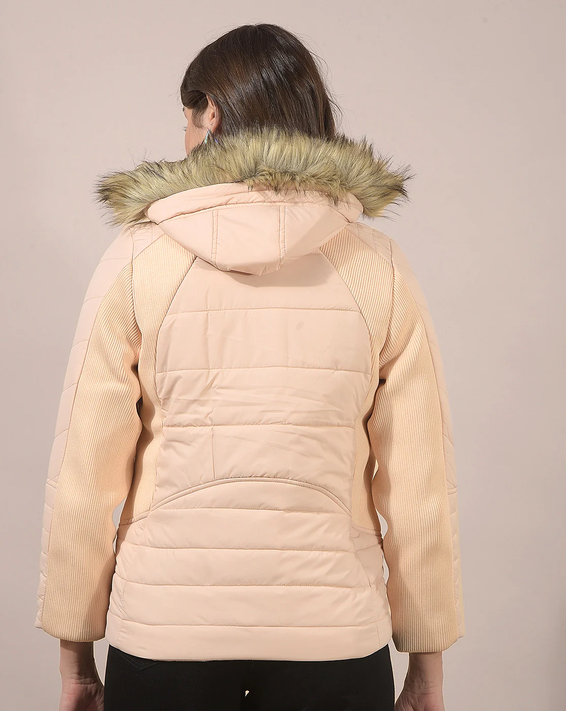 Jacket for Women | Premium Casual Jacket Regular Fit Hooded Poly Blend Fabric Solid Pattern - Image 4
