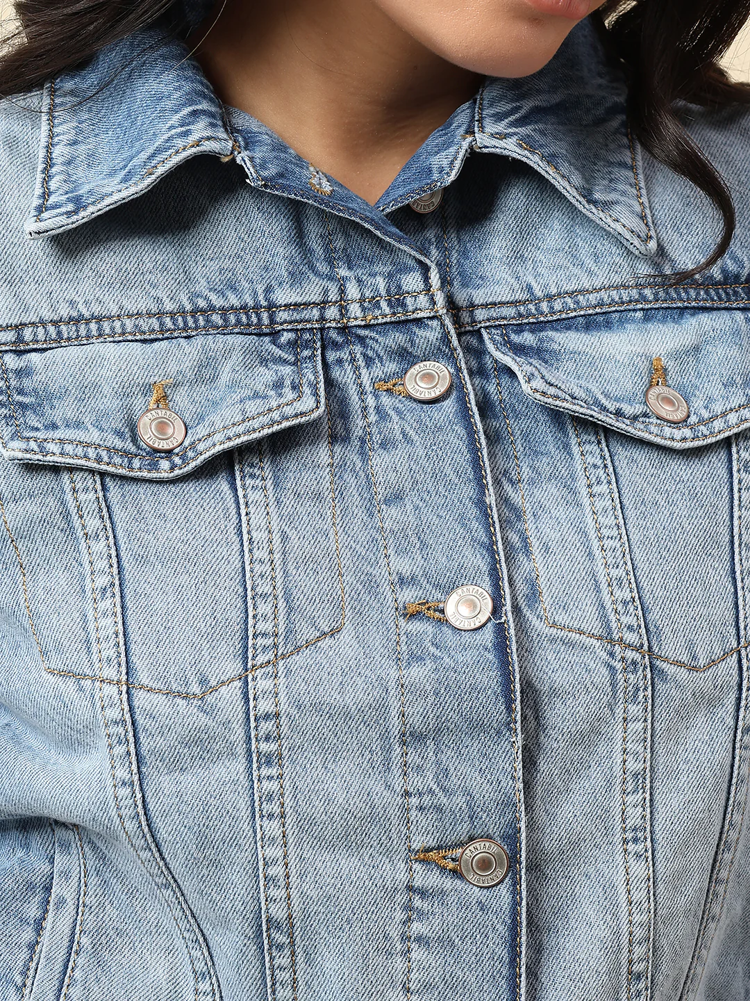 Jacket for Women | Premium Casual Jacket Regular Fit Spread Collar Cotton Fabric Solid Pattern - Image 6
