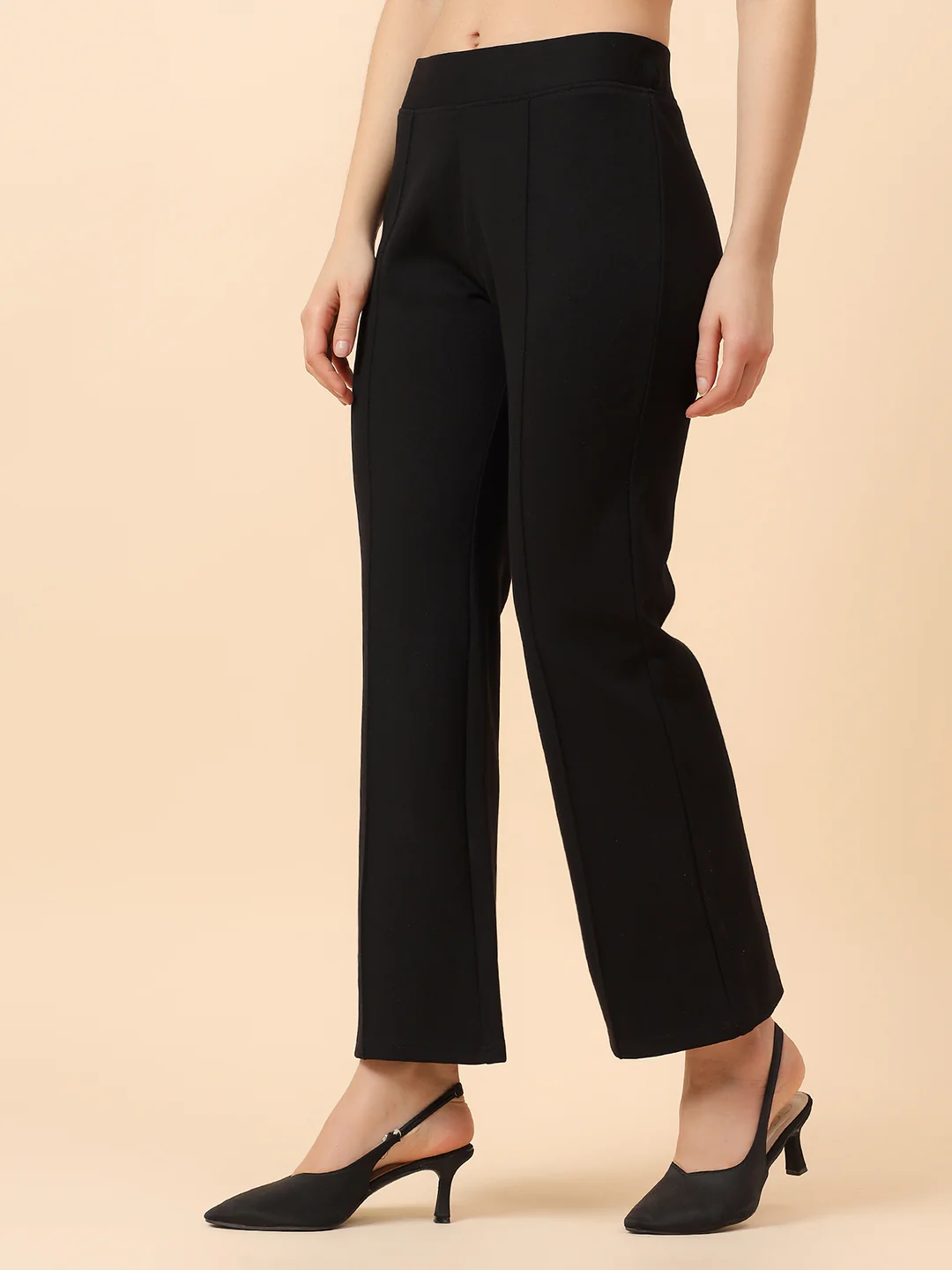 Jegging for Women | Breathable & Soft with Color Fastness Regular Fit Knitted Fabric Solid Pattern Elasticated - Image 4